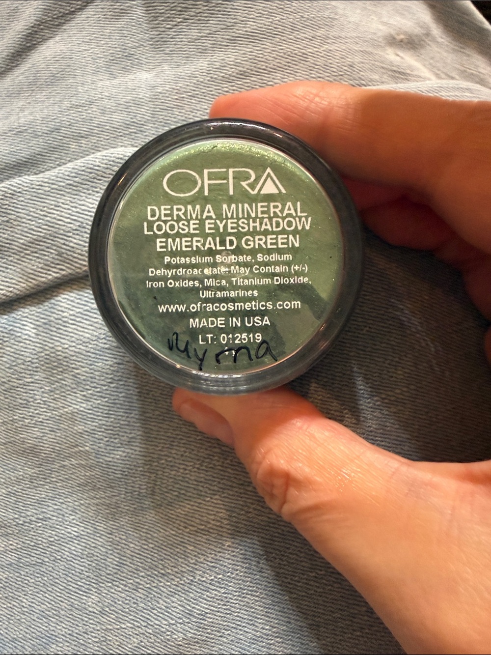 OFRA Derma Mineral Loose Eyeshadow - Emerald Green Shimmer